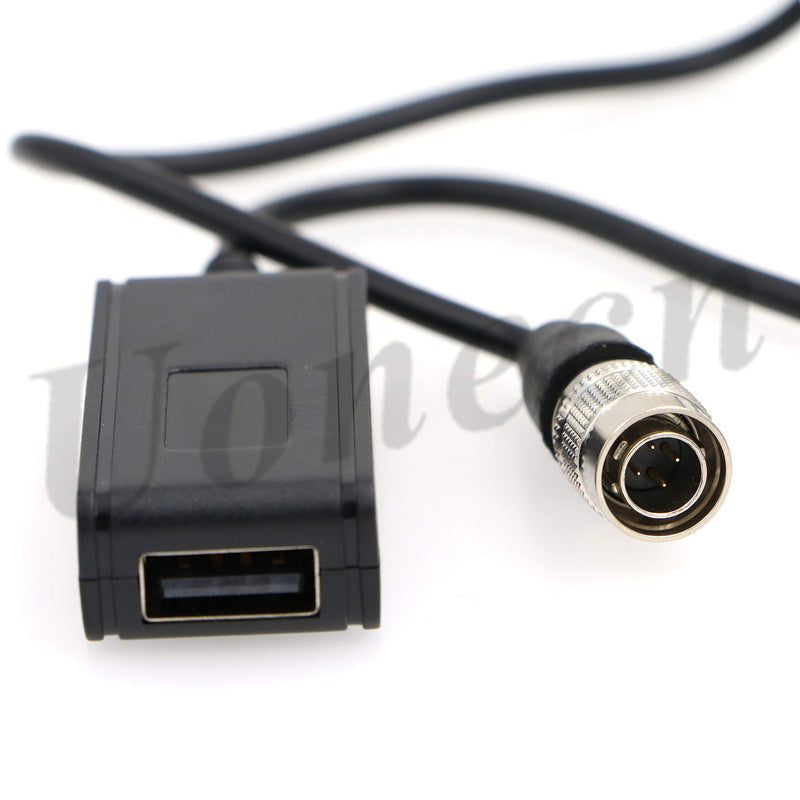 USB Female Converter 5V Plug to 4 pin Hirose Male Connector for Phone Pad Tabletd for Audio Mixer