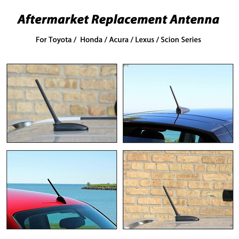 Anina 7" Car Radio Antenna Mast for 2002-2019 Honda Accord Fit Civic CVR Element Durable Flexible Rubber Replacement Car Washproof Antenna for Radio Signal Reception