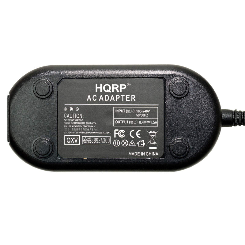 [AUSTRALIA] - HQRP AC Adapter Charger Compatible With Canon CA-570 VIXIA HF G10 HF G20 HF G21 HF G30 HF S11 HF S20 HF S30 HF S200 HF S21 VIXIA HF M32 HV20 HV30 HV40 XA10 ZR80 ZR85 ZR90 Camcorder + Euro Plug Adapter 