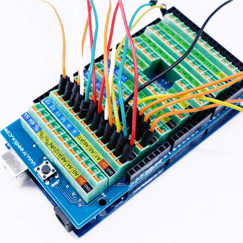 Treedix Screw Terminal Block Breakout Board Moduleor Compatible with Arduino MEGA-2560 R3