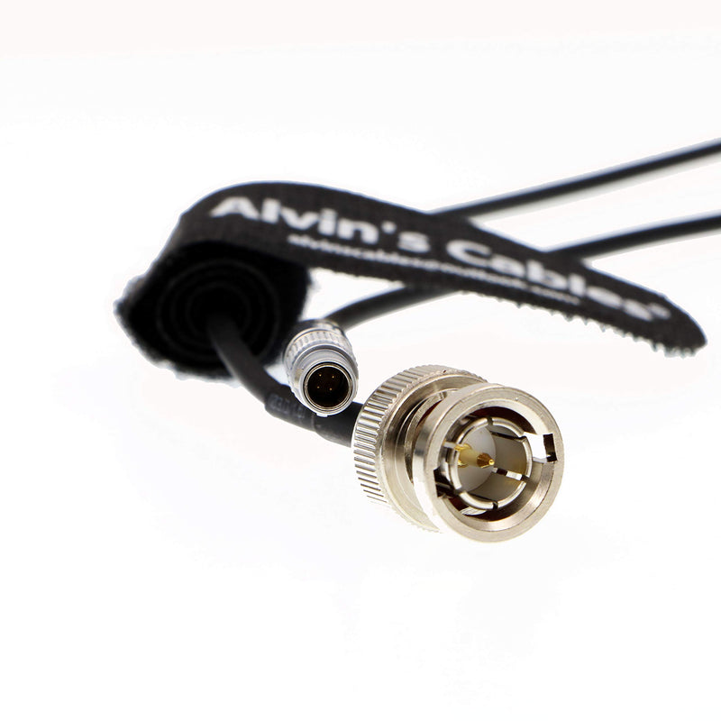 Alvin's Cables Time Code Adapter Cable for Red Epic Scarlet BNC Male to 00B 4 Pin Male Nor1438 Cable Black 50cm