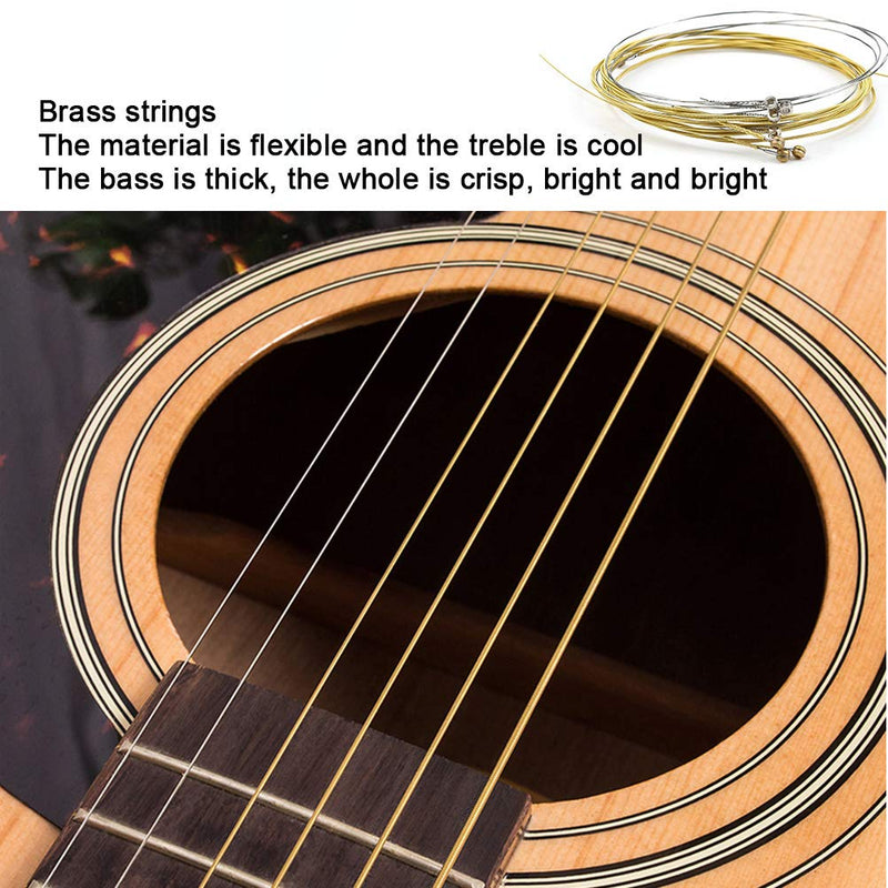 18Pcs Guitar Strings Replacement Metal Strings for Acoustic Guitar