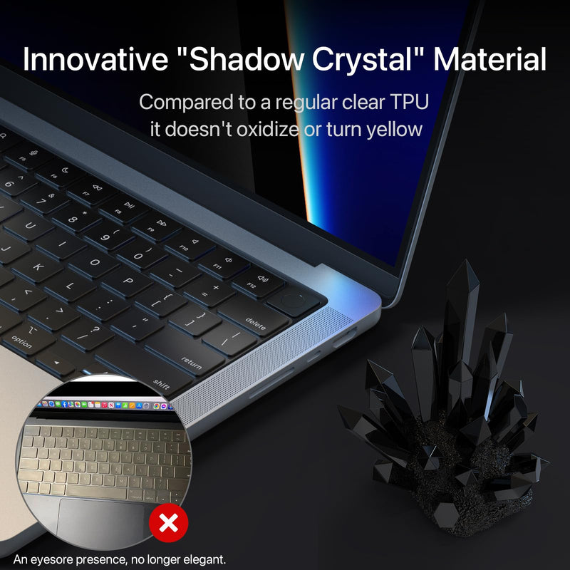 Soonjet Compatible for MacBook Air 15 inch Keyboard Cover Protector, Skin for 2023 MacBook Air 15" M2 A2941, MacBook Air 13.6" M2 A2681, MacBook Pro 14" /16" A2442 A2779 A2485 A2780 M2 M1