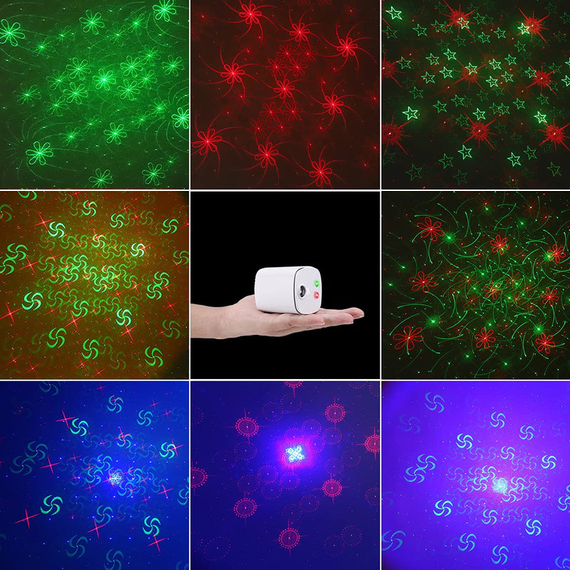 CAIYUE Party Light DJ Disco Lights Stage Lighting Projector ,60 Image Combinations and 7 Sunset Light Color Backgrounds.Suitable for Christmas, Birthday, Celebration, Wedding, Karaoke.