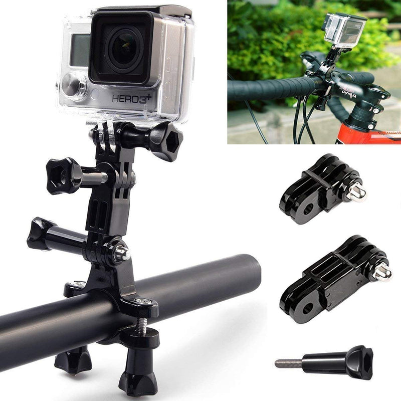 OctinPris 3-Way Adjustable Extension Pivot Arm Adapter Set- Long & Short Straight Joints Connector Convertor 35mm/50mm (2x Same Direction + 2x Reverse) with 4 Thumb Screws for Gopro Hero Series, SJCAM