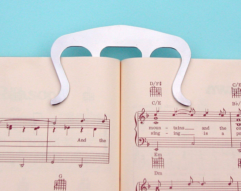 Music Book Clip- Page Holder for Sheet Music Stands, Pianos, Musicians