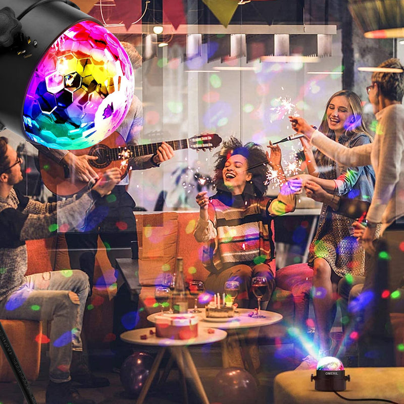 Disco Lights Sound Activated, Disco Ball Lights Colorful Party Lights with Remote Control for Kids Birthday, Family Gathering, Christmas Party