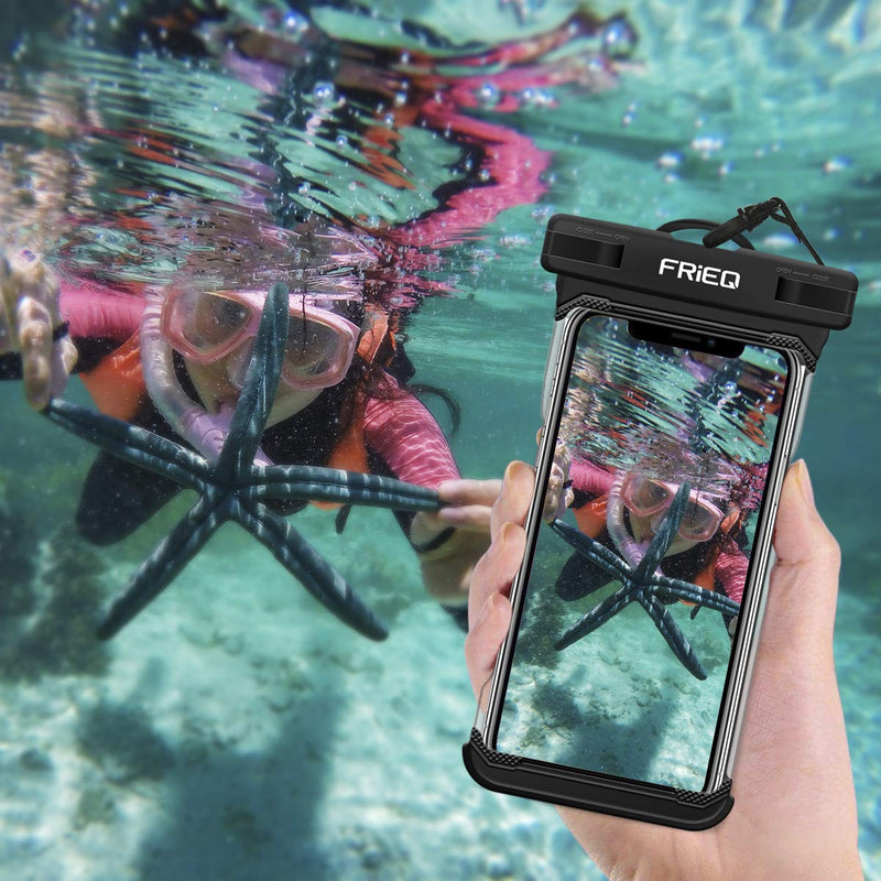 Waterproof Case Cellphone Dry Bag Pouch for iPhone 11 / iPhone 11 Pro Max Xs Max XR XS X 8 7 6S Plus, Samsung Galaxy S10 S10e S9 S8 +/Note 9 8, Pixel 3 2 XL HTC LG Sony Moto up to 7" by FRiEQ