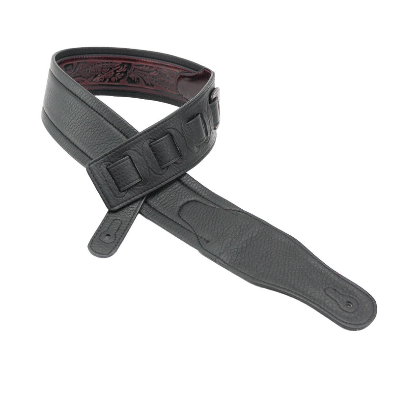 Walker & Williams GB-103 Oxblood Brown Padded Strap Live Oak Pattern