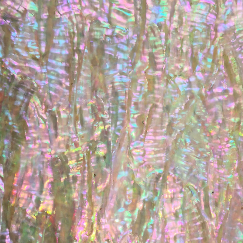 [AUSTRALIA] - Natural White Abalone Shell Sheet for Inlay and Overlay (9.4" x 5.5" x 0.007") (Ocean White Abalone) Ocean White Abalone 