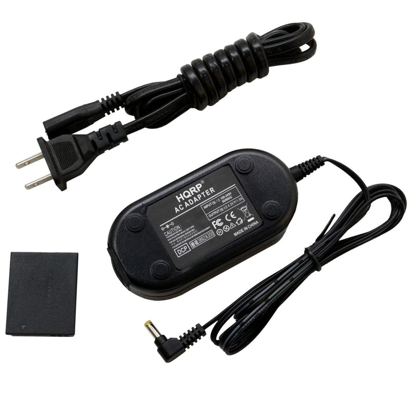 HQRP Kit AC Power Adapter Compatible with Canon PowerShot SX540 HS, SX530 HS, SX710 HS, SX610 HS, SX700 HS, IXUS 105, 200 is, 210, 300 HS, 85 is, 95 is Digital Camera + Euro Plug Adapter