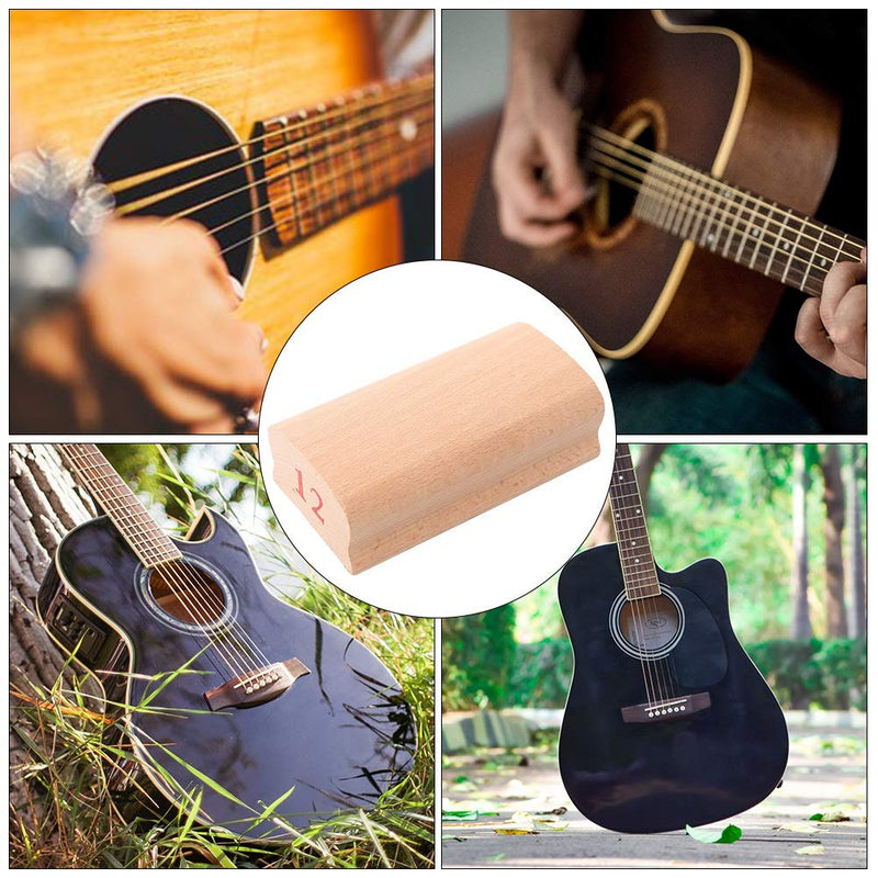 Jadeshay Guitar Block - Luthier Tool Wood Fingerboard Fretboard Fret Leveling Sanding Polished Block With Abrasive Paper(12'') 12''