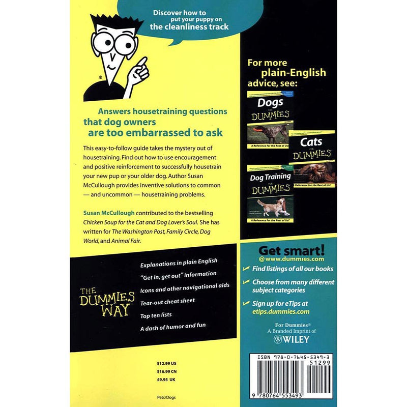 Housetraining for Dummies Book by Wiley