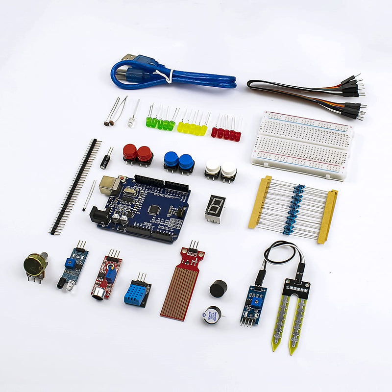 LAFVIN Basic Starter Kit with R3 CH340,Breadboard + Retail Box Compatible with Arduino IDE