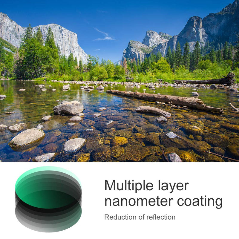 55mm Circular Polarizers Filter, K&F Concept 55MM Circular Polarizer Filter HD 18 Layer Super Slim Multi Coated CPL Lens Filter