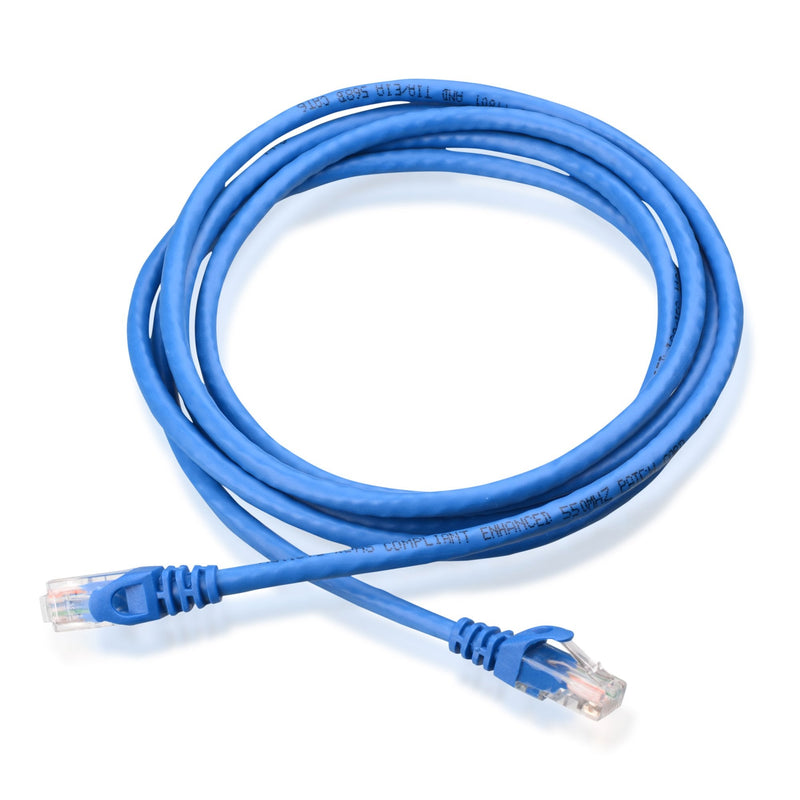 Cable Matters 10Gbps 5-Pack Snagless Short Cat 6 Ethernet Cable 7 ft (Cat 6 Cable, Cat6 Cable, Internet Cable, Network Cable) in Blue