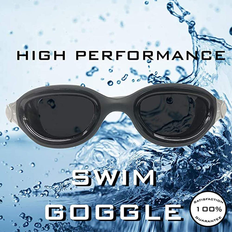 Cabana Sports Pearl Goggle. UV Protection. Anti-Fog. Men, Women, Adults. Black Smoke Polarized