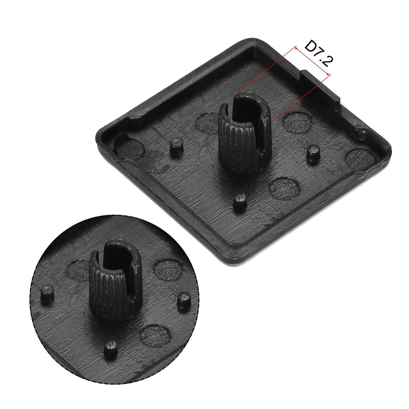 uxcell Standard Plastic Square Aluminum Extrusion End Cap Black 30x30mm 40pcs