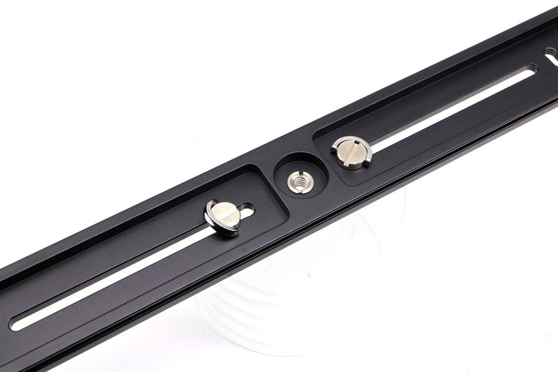 HITHUT PU-300 300mm Universal Lengthened Quick Release Plate Slide Rail with D-Ring Screw for Tripod Ball Head DSLR Camera, Arca-Swiss Compatible