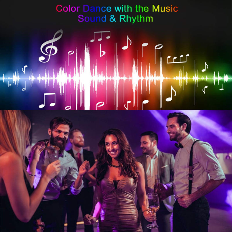 [AUSTRALIA] - Smart LED Strip Lights 33Ft, WiFi Lights Strip Music Sync Tape Lights with Color Changing RGB Waterproof LED Bedroom Lights Works with Android and iOS,Google Home and Alexa 