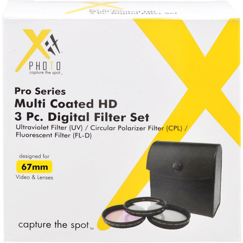 Xit XT67FLK 67mm 3-Piece Filter Kit