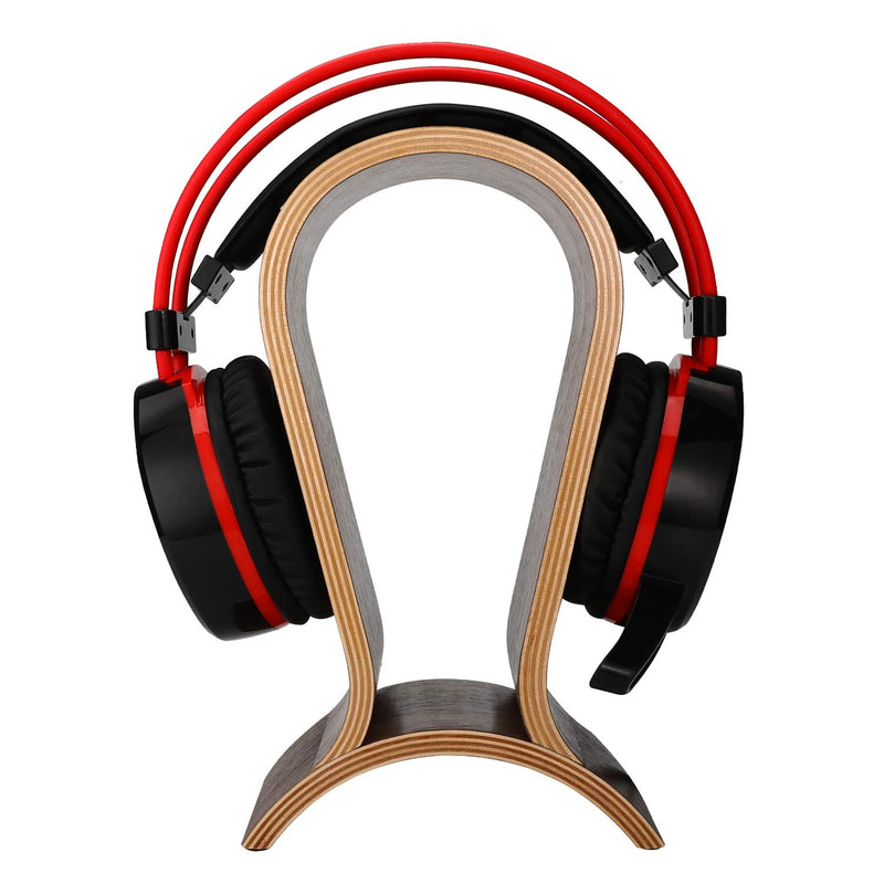 ONEGenug Headset Stand Gaming Headphone Display Holder Hanger Wooden Walnut for Sennheiser/Audio-Technica/AKG/Beyerdynamic/Logitech/HyperX/Sony PS4 Headphones et.