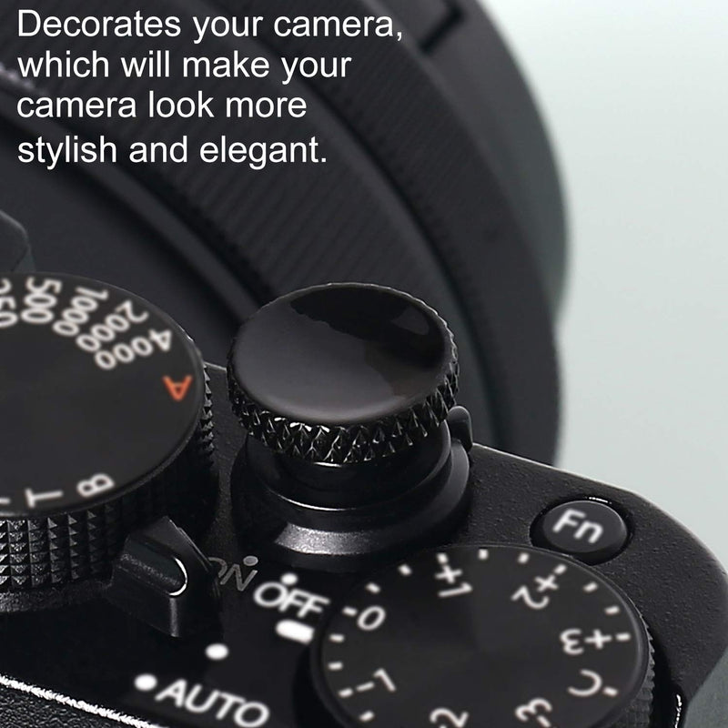 Camera Shutter Button, Upscale and Delicate Soft Shutter Release Button (3 Pack) red gold black