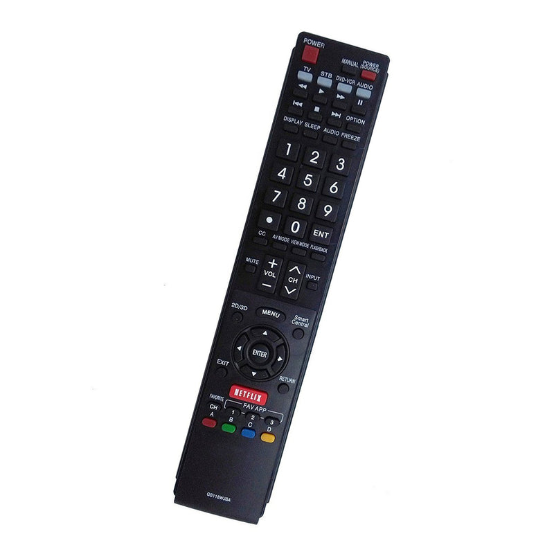 AIDITIYMI GB118WJSA Replaced Remote Control fit for Sharp TV GB004WJSA GA935WJSA GA890WJSA GB105WJSA LC-60EQ10 LC-60EQ10U LC-60SQ10 LC-60SQ10U LC-60SQ15 LC-60SQ15U LC-60SQ17 LC-60SQ17U LC-60TQ15