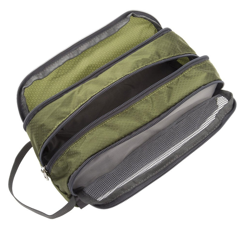 Toiletry Bag Army Green, Yeiotsy Light Mesh Travel Toiletry Organizer for Weekend Trip Gym Bag Teens Shaving Kit Bag for Kids (Army Green)