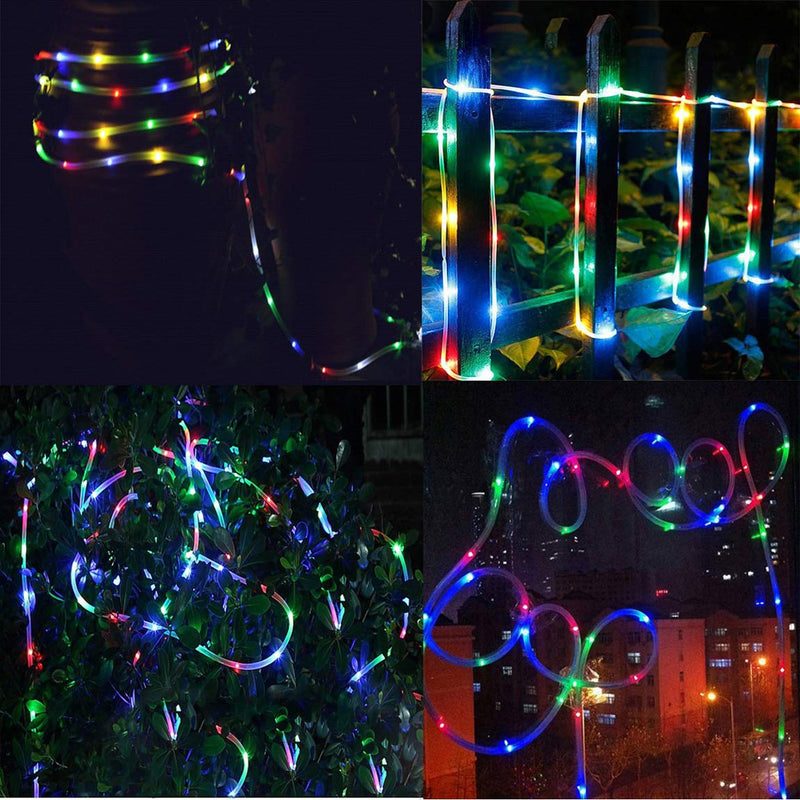 Aityvert LED Rope Lights Battery Operated String Lights-40Ft 120 LEDs 8 Modes Dimmable/Timer with Remote for Christmas Camping Party Garden Holiday (2 Pack) 2
