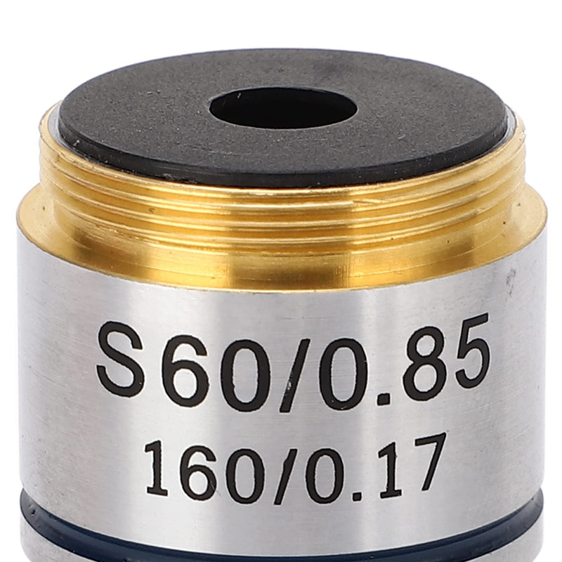 185 Objective Lens 60X Biological Microscope Achromatic Objective Lens RMS Thread for Chemical and Physical