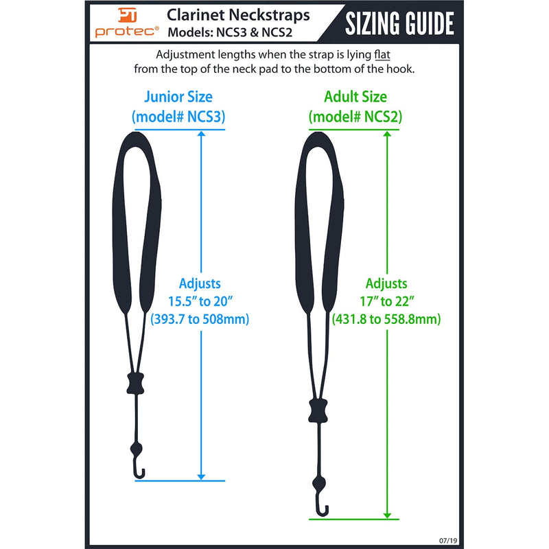Protec Clarinet Neck Strap, 22” Length (Model NCS2)