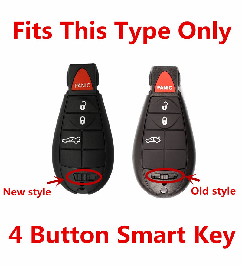 Rpkey Silicone Keyless Entry Remote Control Key Fob Cover Case protector Replacement Fit For Dodge Challenger Charger Journey Magnum M3N5WY783X IYZ-C01C