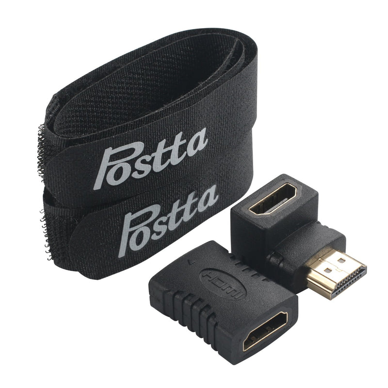 [AUSTRALIA] - HDMI Cable 30 Feet Postta Ultra HDMI 2.0V Cable with 2 Piece Cable Ties+2 Piece HDMI Adapters Support 4K 2160P,1080P,3D,Audio Return and Ethernet-Blue 30FT Blue 