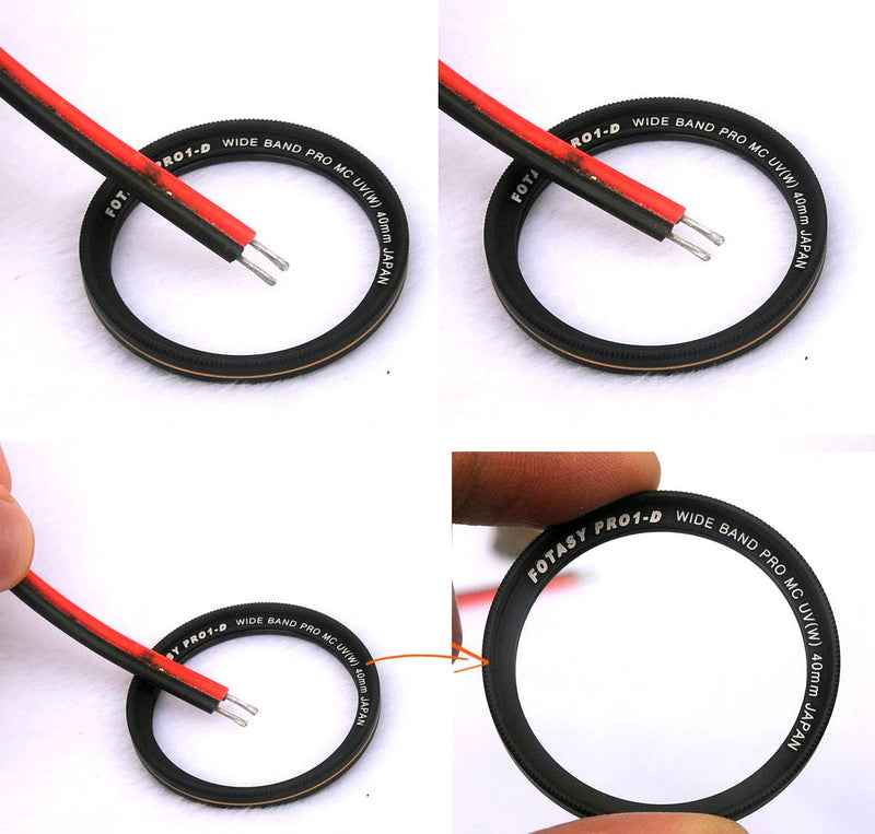 Fotasy 58mm Ultra Slim UV Protection Lens Filter, Nano Coatings MRC Multi Resistant Coating Oil Water Scratch, 16 Layers Multicoated 58mm UV Filter Black