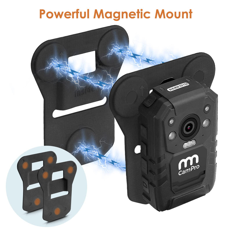 [AUSTRALIA] - CammPro Body Camera Magnetic Mount, Universal Magnet Mount Holder Wearable Clip,Stick to Clothes for All Brand Body Camera(New Upgrade) 