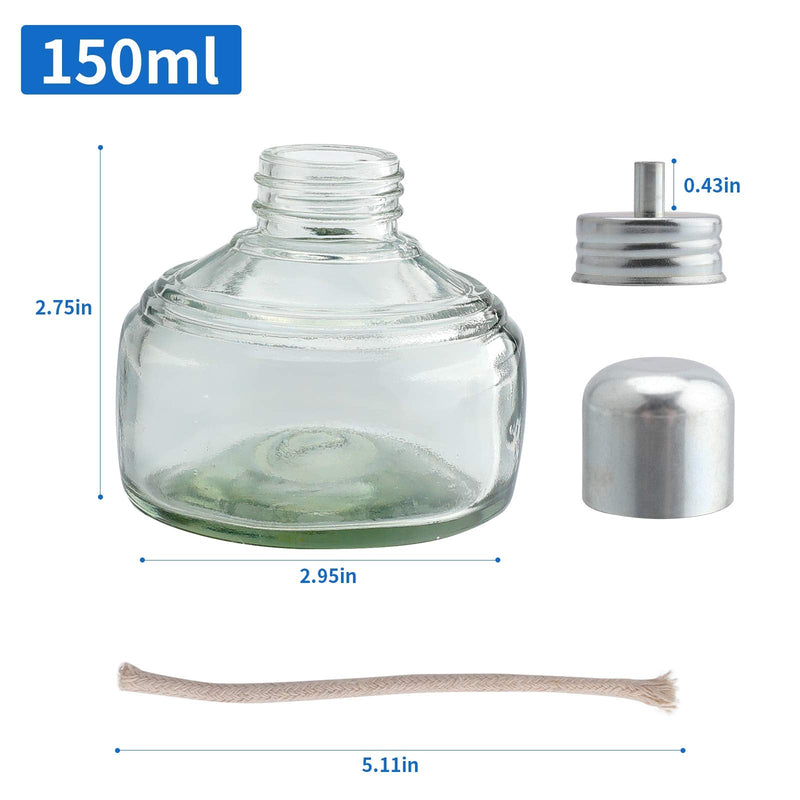 [AUSTRALIA] - Dental Alcohol Lamp Glass Alcohol Burner Lamp Dental Lab Equipment Heating Come with Metal Cap 150ml A 