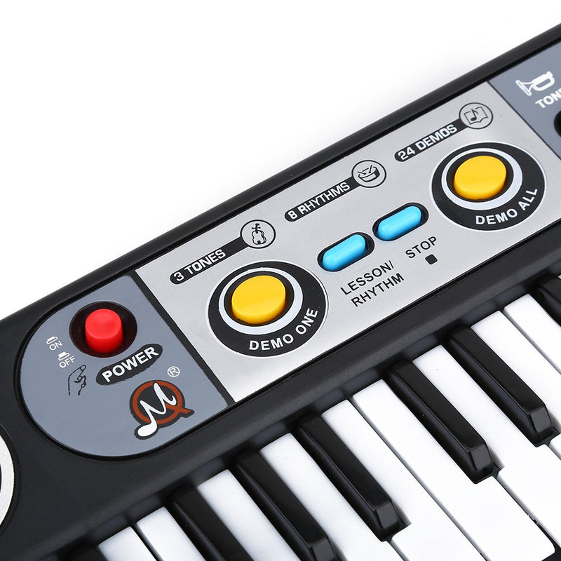 Electronic Piano with Microphone, 37 Keys Electric Digital Piano Keyboard Musical Instruments Toys for Children