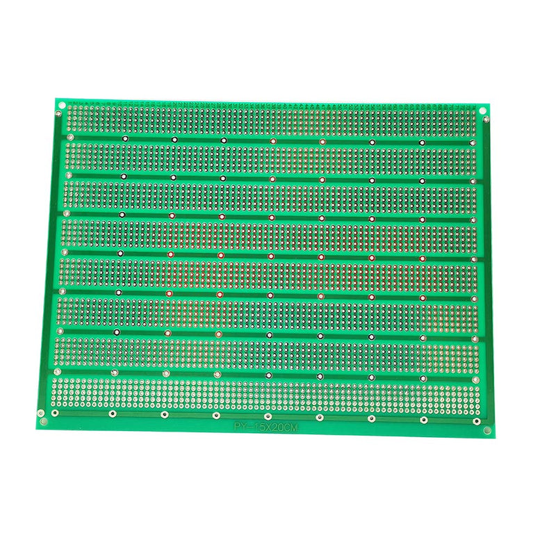 YUNGUI 15X20 CM PCB Prototype Board Solderable PerfBoard,Universal Printed Circuit Board for Arduino and DIY Electronics Project, Gold-Plated, 6"x8",2 Pack