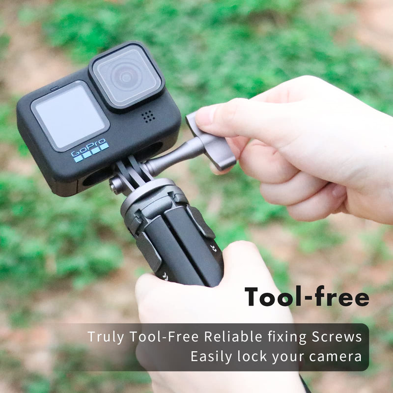 SEASKY 1/4 to Universal Female Tripod Mount Adapter All Aluminum Alloy with Tool-Free Thumb Screw Accessories for Gopro Hero 10/9/8/7/6 DJI OSMO Action 2 Sports Camera