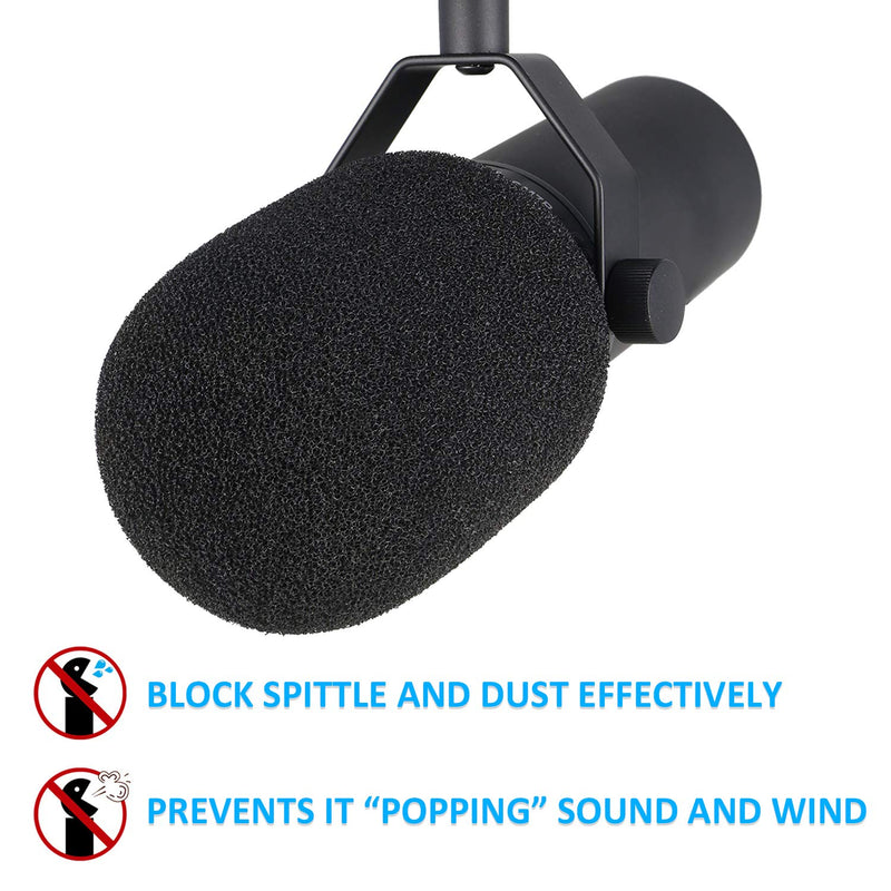 SM7B Microphone Pop Filter - Windscreen Foam Cover Customized for Shure SM7B Mic to Blocks Out Plosives by YOUSHARES