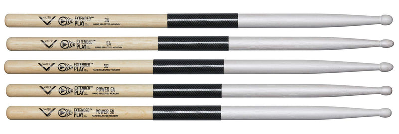 Vater Power 5A Extended Play Wood Tip Drum Sticks, Pair