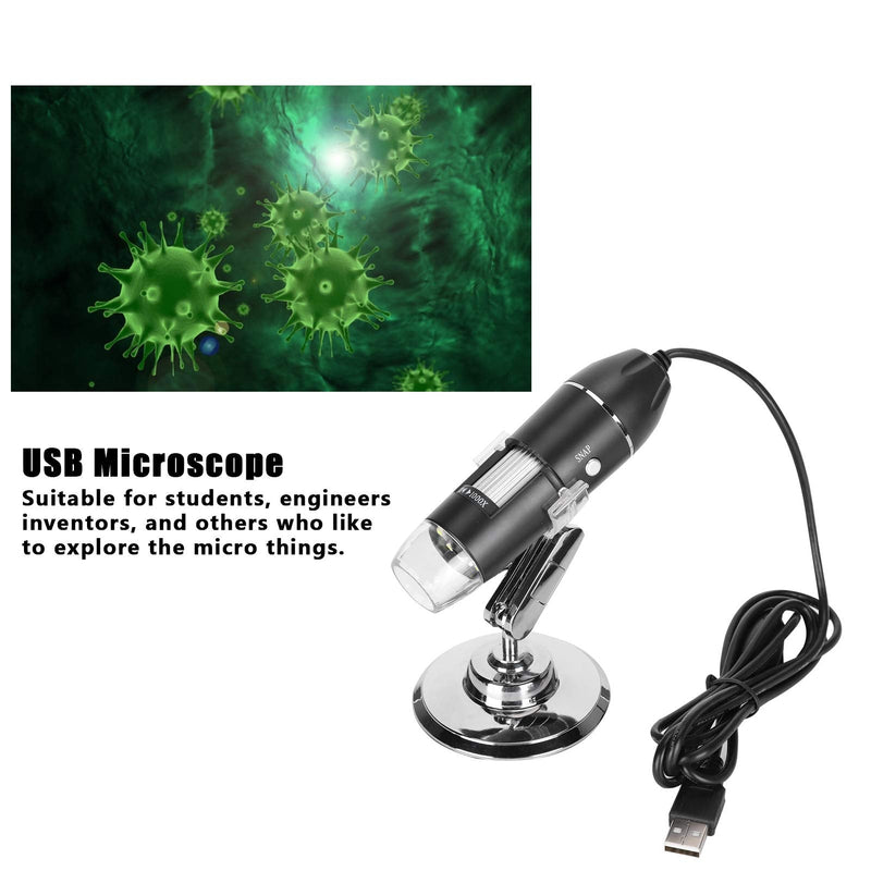 wendeekun Microscope, USB Microscope Industrial Accessories, Portable Magnification, Builtin 8 LED Lights, for Phone Repair Jewelry Appraisal