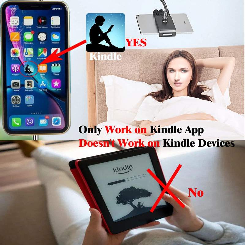 TIK Tok Bluetooth Remote Control Page Turner TikTok Kindle App Remote Scrolling Ring clicker for iPhone iPad Camera Remote Shutter Selfie Button (Black) Black