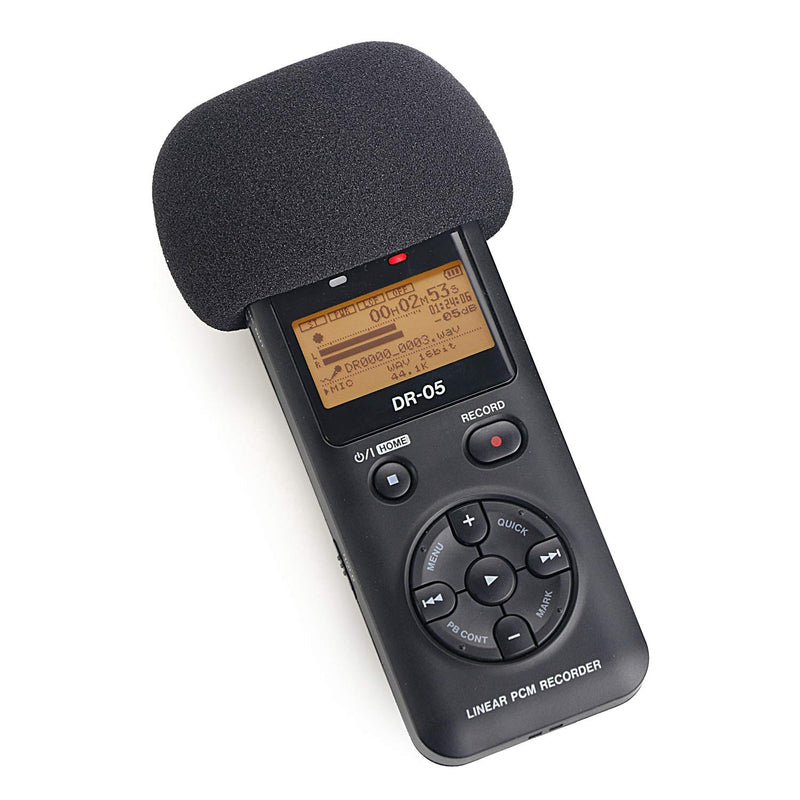 [AUSTRALIA] - SUNMON Windscreen Foam Filter Fits DR-05,DR05X Portable Digital Recorders, DR 05X Indoor Mic Windshield Pop Filter (2 pcak) foam 2pack 
