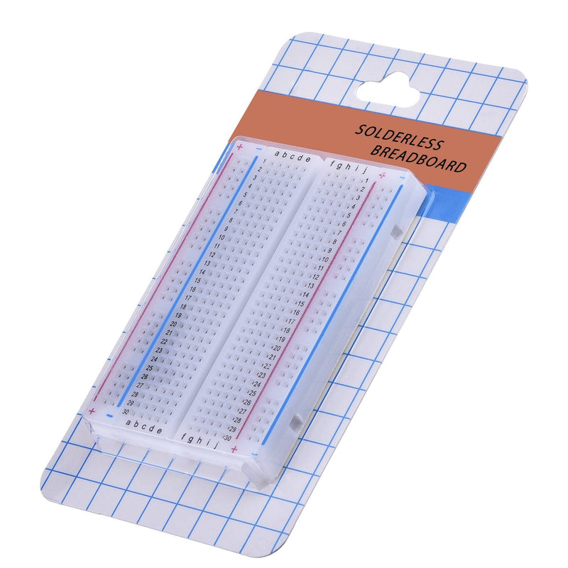 eBoot 3 Pieces 400-Point Solderless Circuit Breadboard with 65 Pieces M/M Flexible Breadboard Jumper Wires