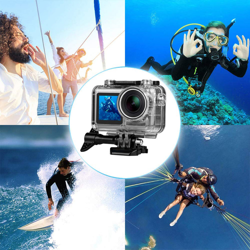 Waterproof Housing Case for DJI OSMO Action Camera 131FT/40M, Underwater Photography Diving Protective Housing Shell Case for OSMO Sports Cam