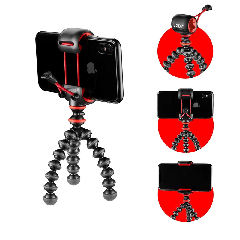 Joby JB01571-BWW GorillaPod Starter Kit, Flexible Mini Tripod with Universal Smartphone Clamp, GoPro and Torch Mount Up to 325 g Payload