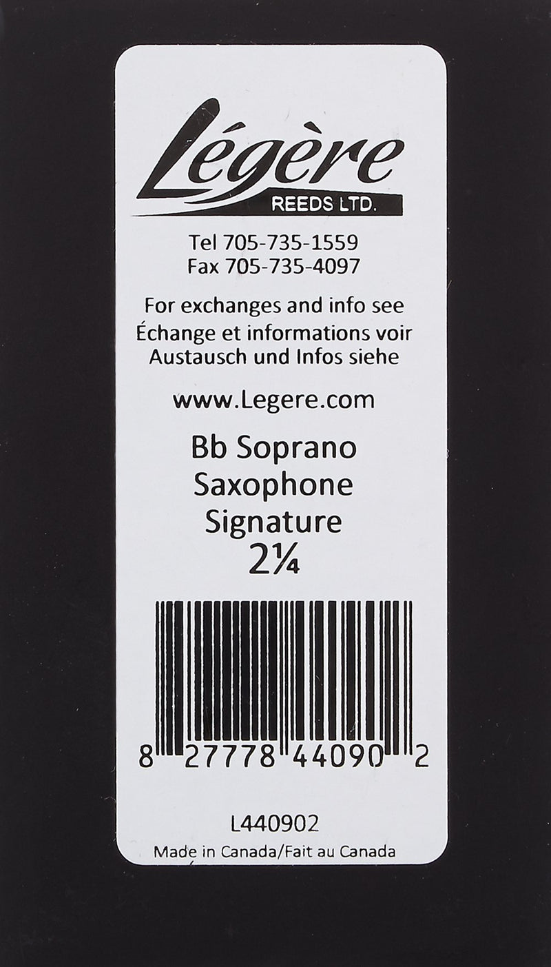 Legere Soprano Saxophone Reeds (SSSS2.25)