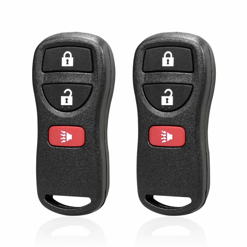 ADAURIS Keyless Repalcement Key Fob Entry Remote with Key Control, Fits for Nissan Armada Frontier NV ompatible with KBRASTU15, CWTWB1U733(2 Pack)